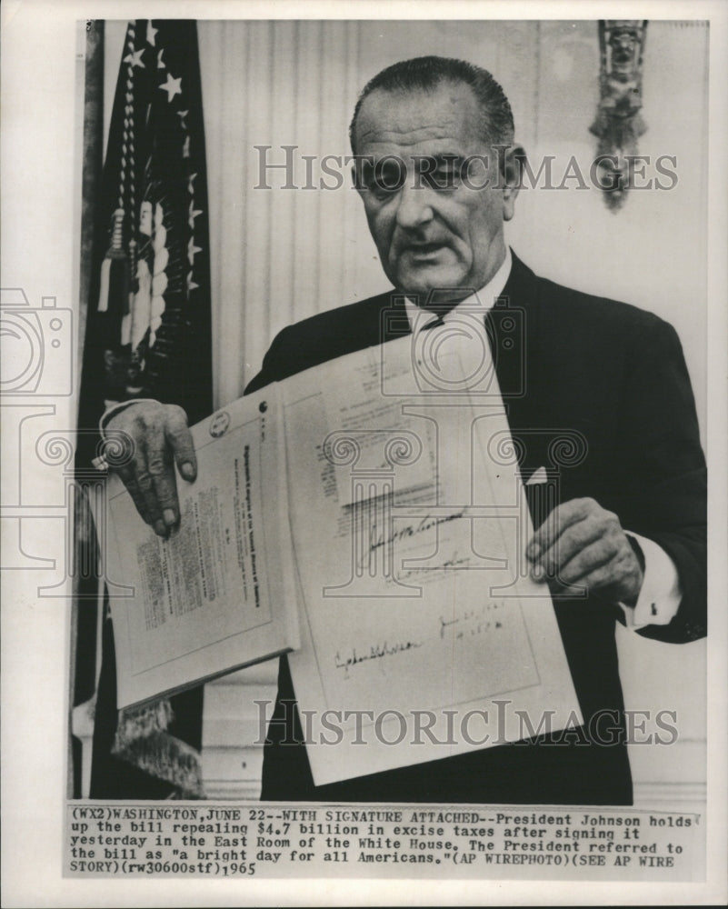 1965 Lyndon Johnson Washington President - Historic Images