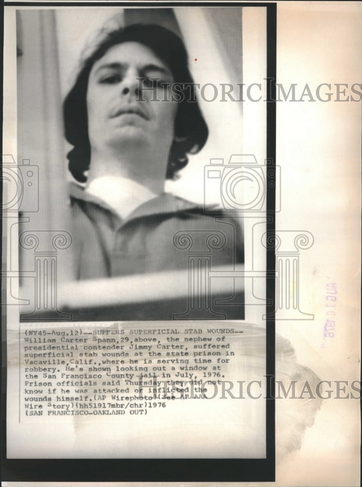 1976  William Carter Spann jail Pres. Jimmy - Historic Images