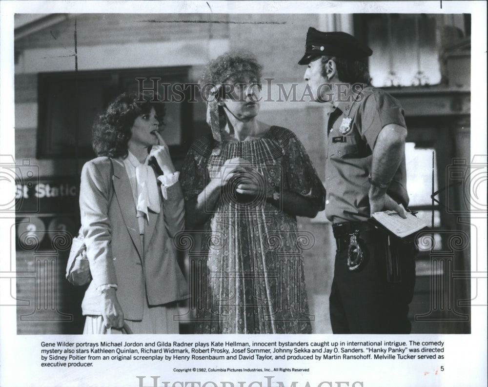 1982 Gene Wilder Gilda Radner &quot;Hanky Panky&quot; - Historic Images