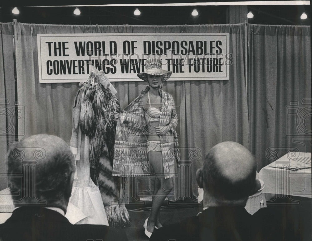 1970 Carol Gustafson Convert Paper Bikini - Historic Images