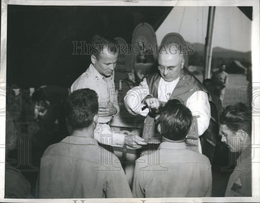 1944 Press Photo Francis Spellman Archbishop Catholic - Historic Images