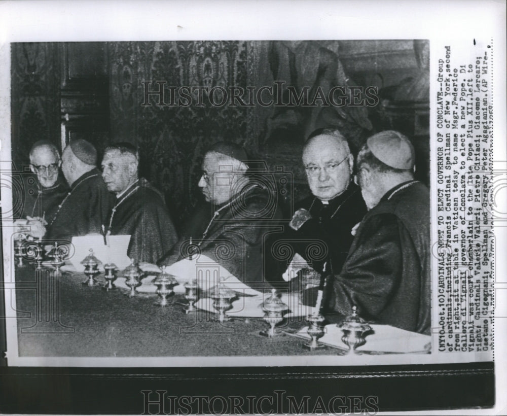 1958 Archbishop Francis Spellman Cardinals - Historic Images