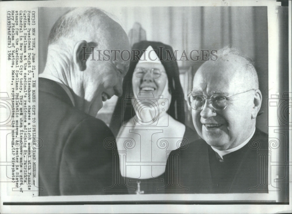1966 Press Photo Francis Joseph Cardinal Spellman - Historic Images