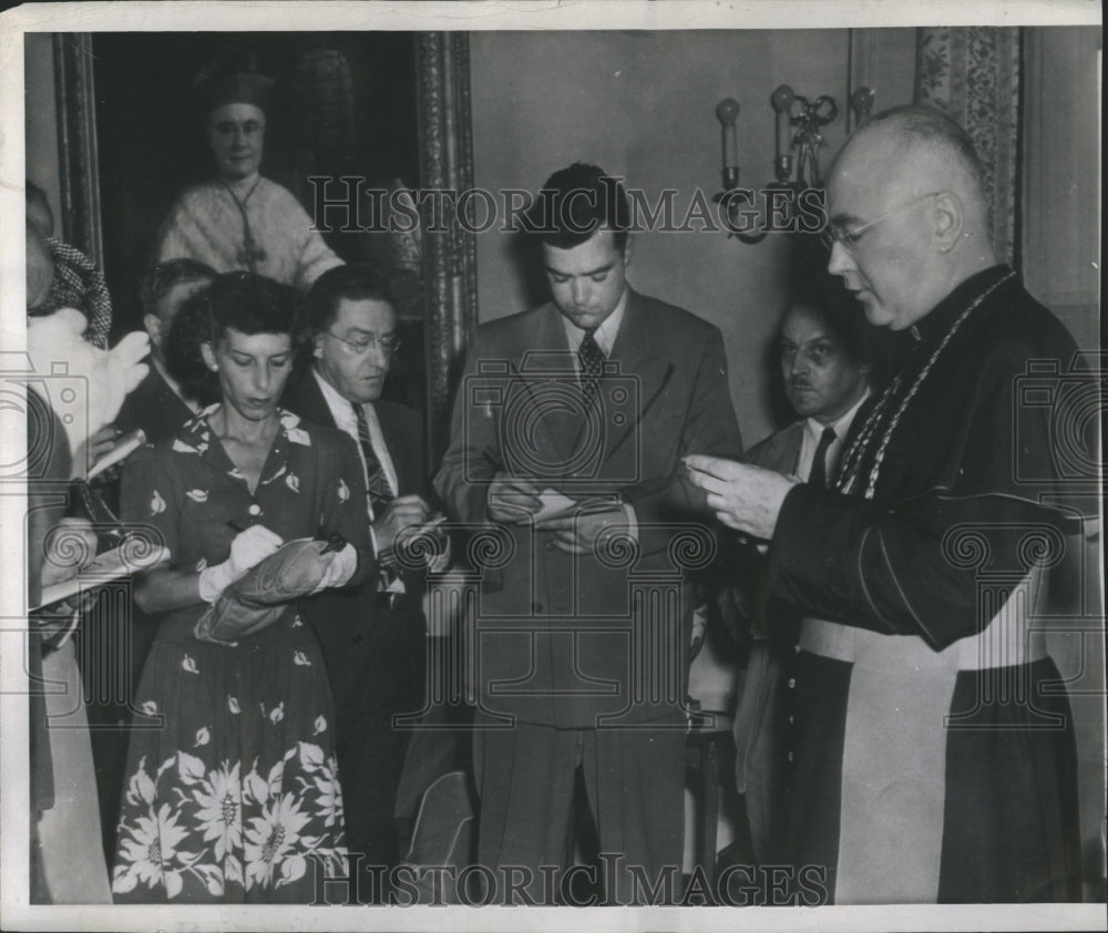 1943 Press Photo Francis Joseph Cardinal Spellman - Historic Images