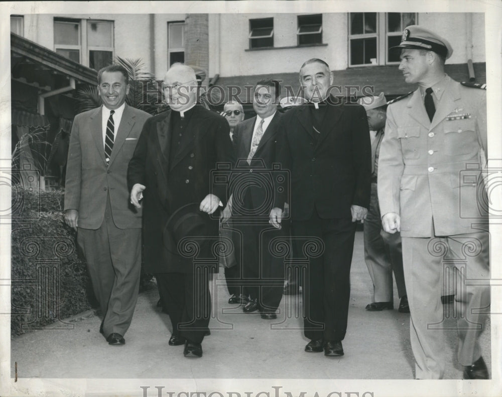 1955 Press Photo Francis Joseph Cardinal Spellman - Historic Images