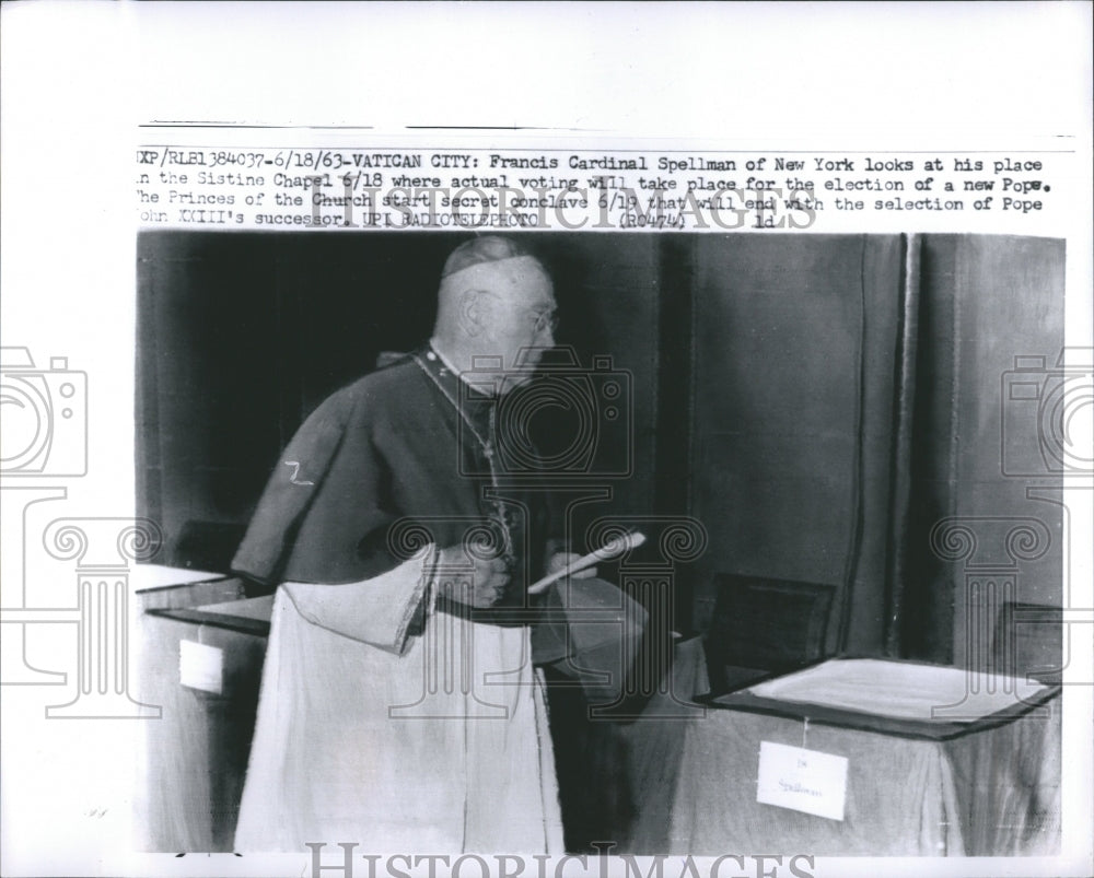 1963 Francis Joseph Cardinal Spellman - Historic Images