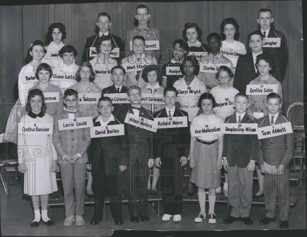 1960 Spelling Bee Contestants - Historic Images