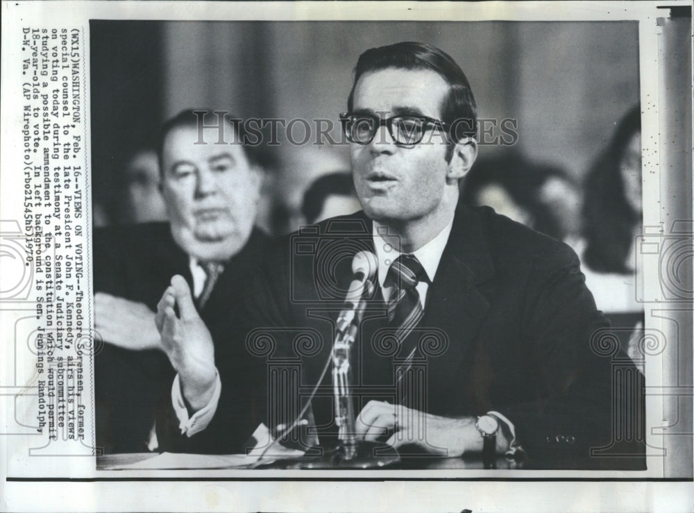 1970 Ted Sorensen Advisor Lawyer writer - Historic Images