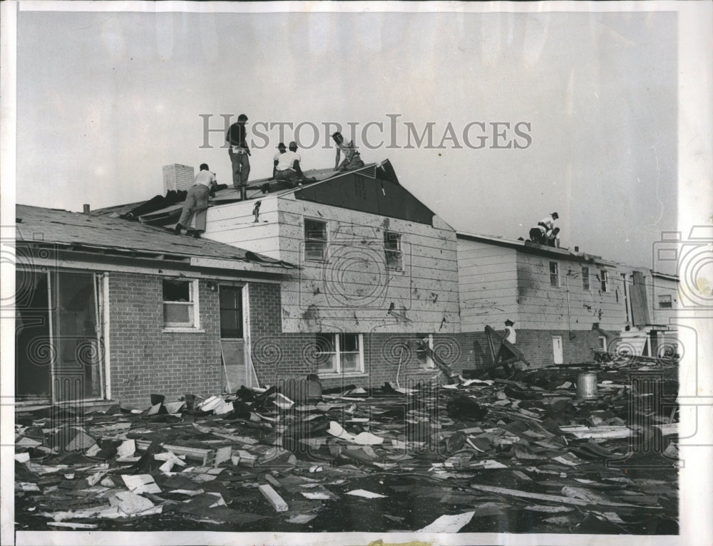 1962 Tornado starts violent earth cloud - Historic Images