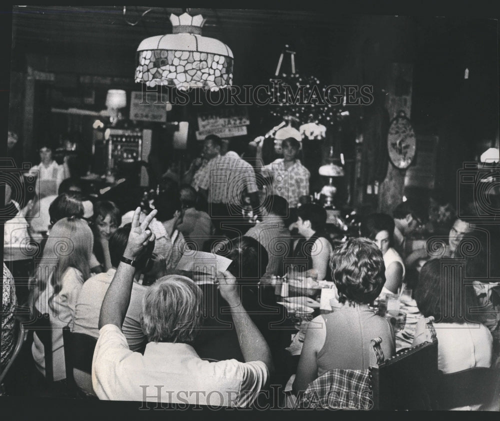 1973  antique auction Village Tavern - Historic Images