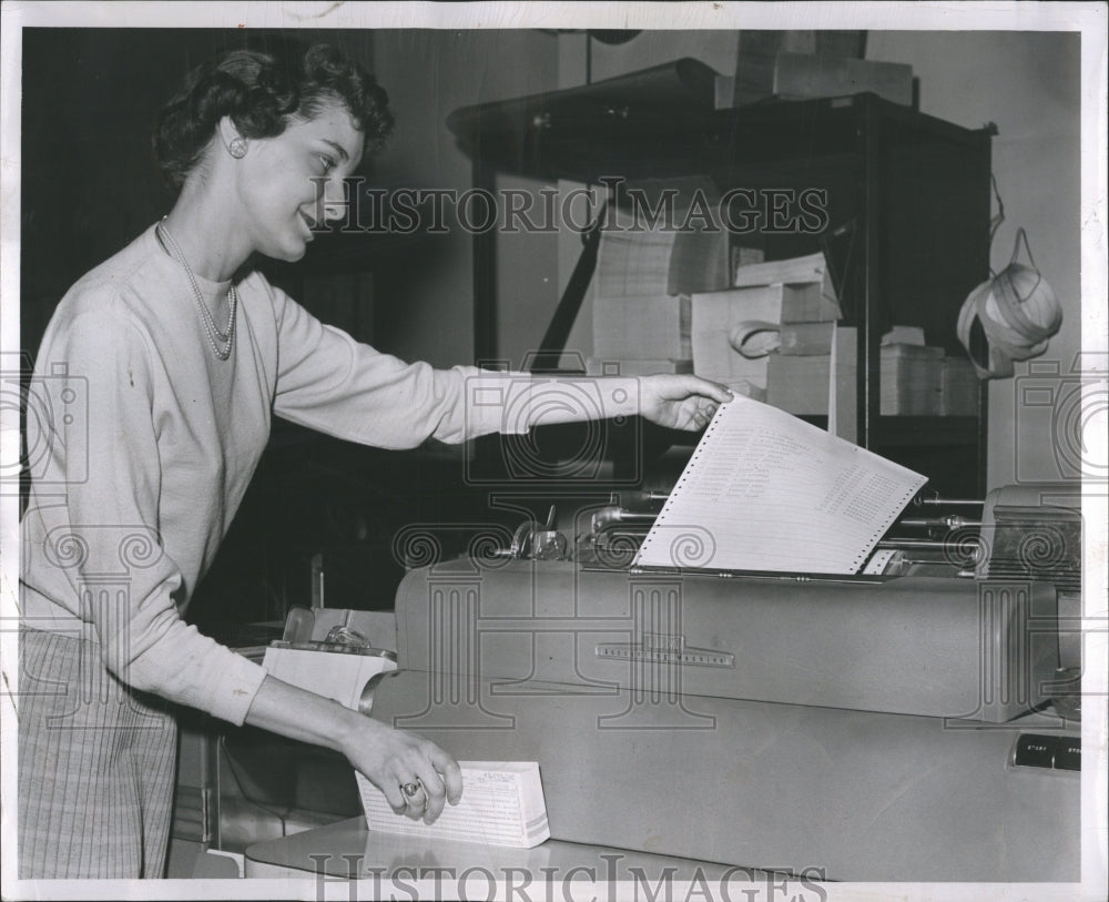 1955 Nancy Rittier Machine - Historic Images