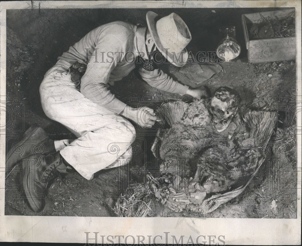 1951 Archeologist John B. Rinaldo - Historic Images