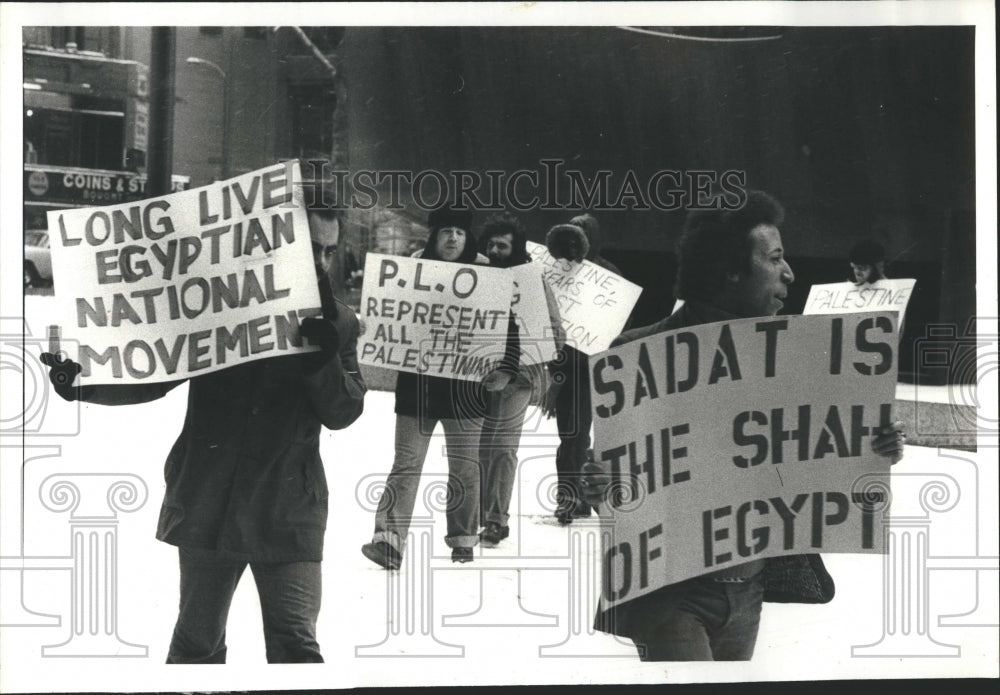 1980 Arab organizations demonstrate - Historic Images