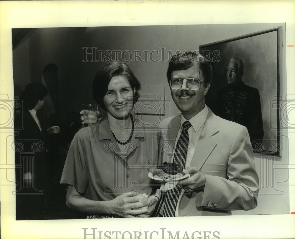 1986 Press Photo Jan and Bob Angel at Event - saa00363 - Historic Images