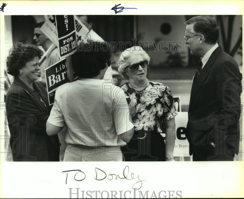 1992 Libba Barnes, State Representative Candidate at City Hall - Historic Images