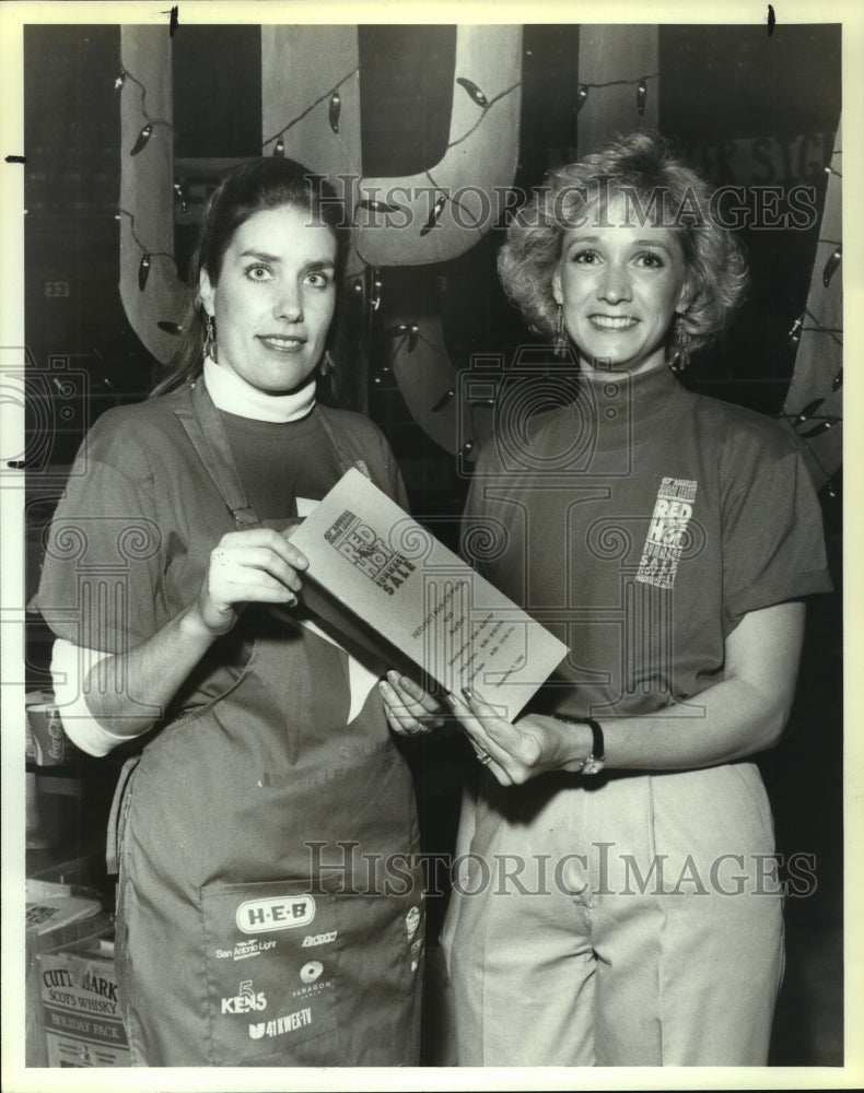 1990 Press Photo Mary Alexander Donations Chairman for San Antonio Junior League - Historic Images