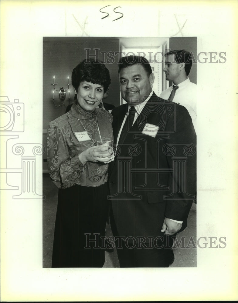 1987 Linda Matthews and Al Aleman at a Chamber mixer - Historic Images
