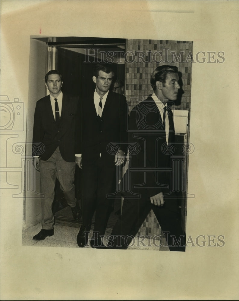 1971 Press Photo Murder suspects Steve Barbour, Steve Jones and James Whitworth-Historic Images