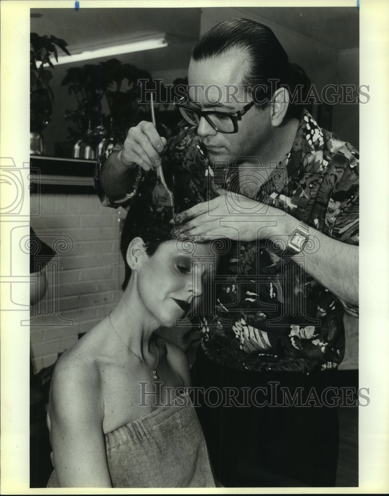 1991 Press Photo Hair stylist Mario and Susan Armitage - saa01224 - Historic Images