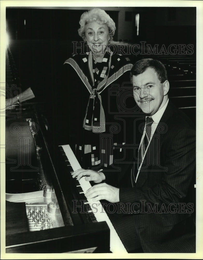 1989 Norma Allen and Anton Nel of the Tuesday Musical Club - Historic Images