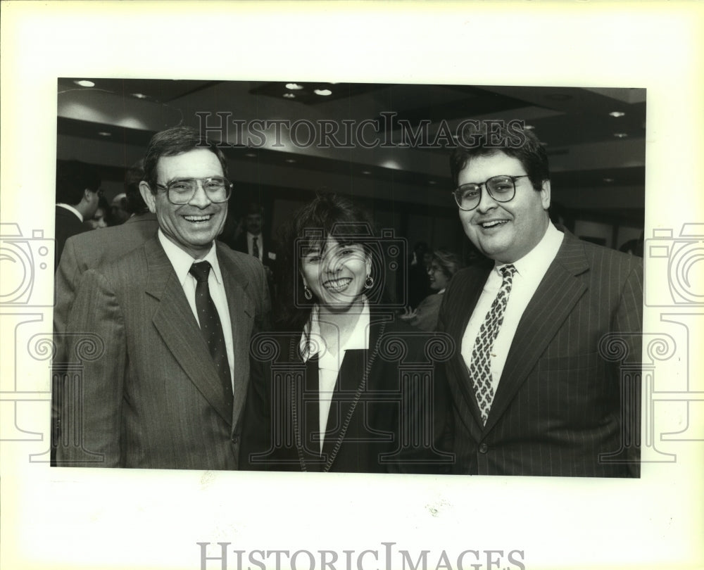 1992 Press Photo Hispanic MBAs opening reception attendees - saa01334 - Historic Images