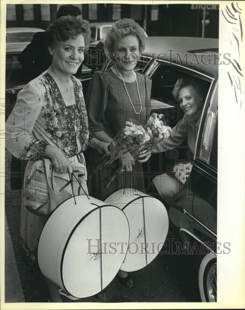 1985 Press Photo Triplets get a birthday makeover at Alexis Salon - saa01614 - Historic Images
