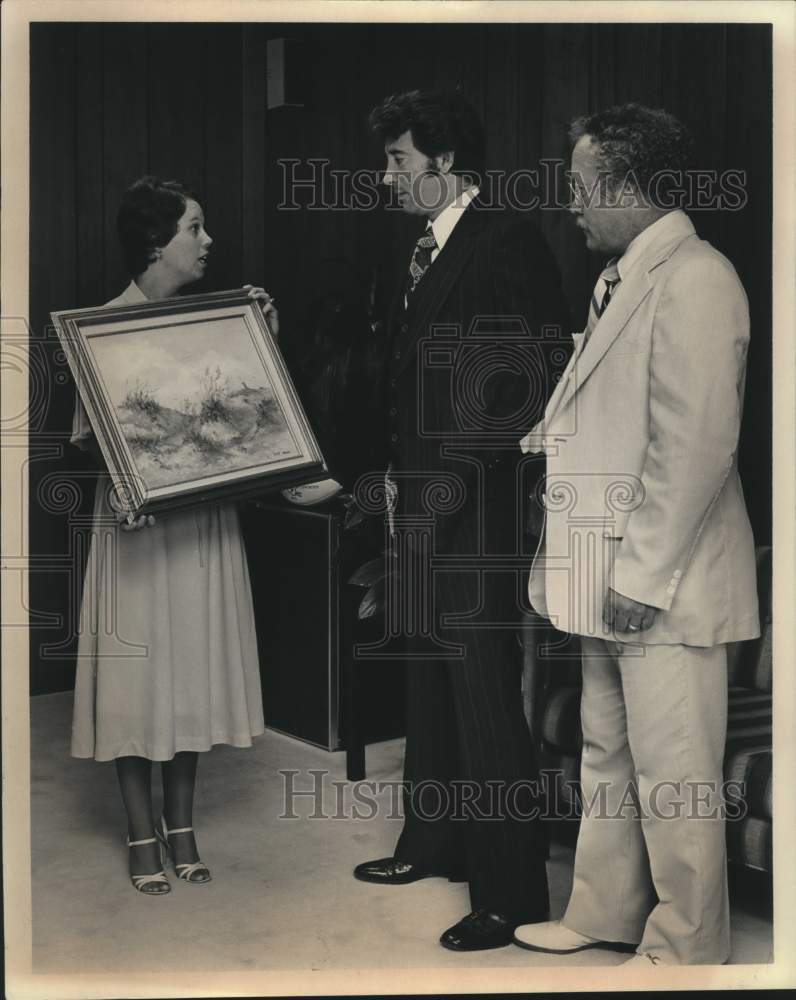 1979 Press Photo Sherry Beauman, Ernesto Ancira, Ed Ramey - saa01627 - Historic Images