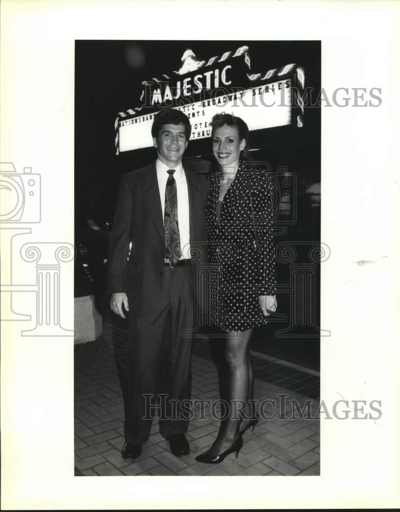 1992 Press Photo Lee and Susan Bailey, Grand Hotel Opening, Majestic Theater - Historic Images