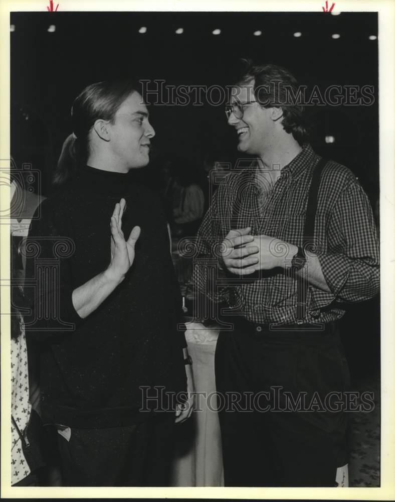 1990 Press Photo San Antonio Department of Arts and Cultural Affairs reception - Historic Images