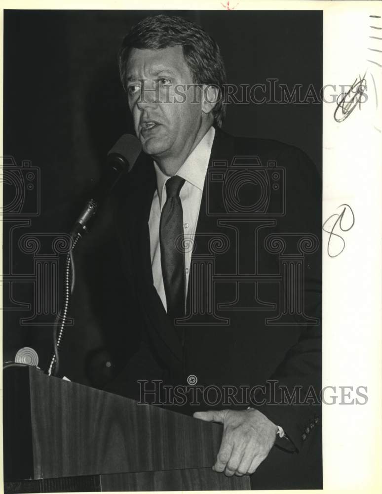 1986 Press Photo Arizona Governor Bruce Babbitt, National League of Cities - Historic Images
