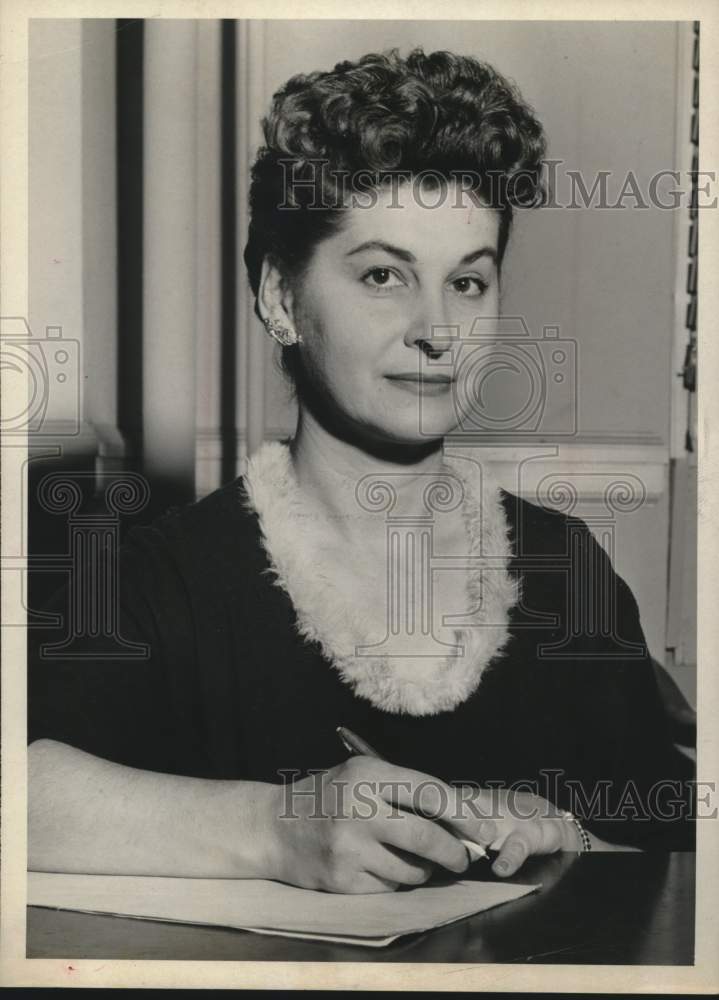 1958 Press Photo Mrs. Virginia Bonaminio, Texas - Historic Images
