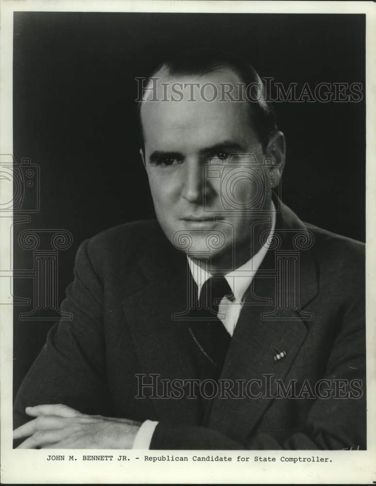 John M. Bennett Jr., Candidate for State Comptroller, Texas - Historic Images