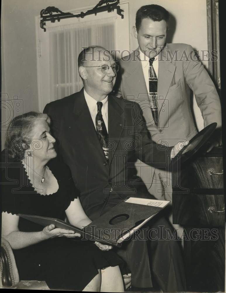 1951 Ray Erlandson with Wife and Son Paul - Historic Images