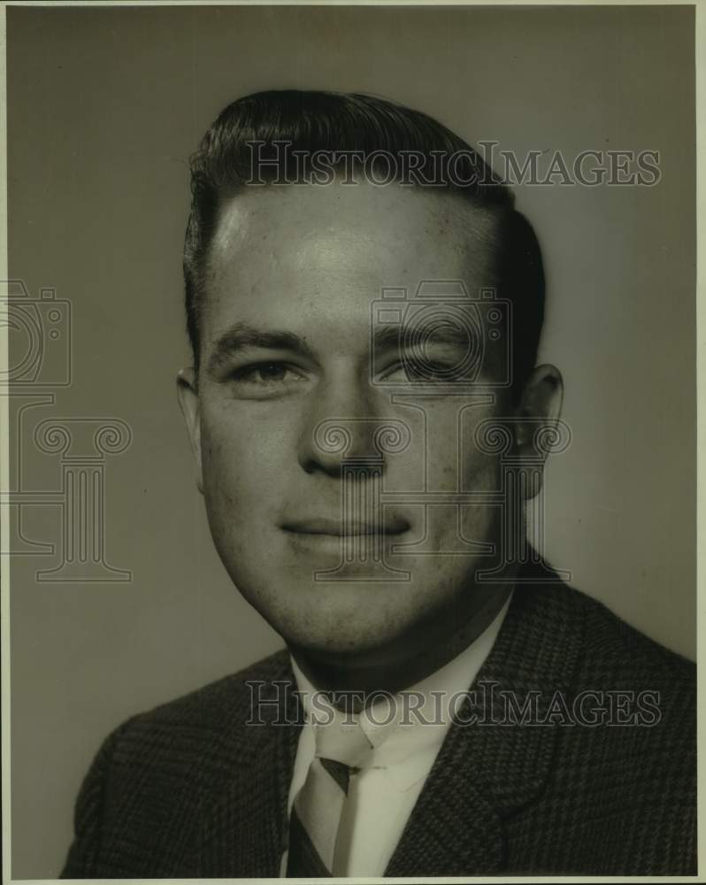 1964 Press Photo Mickey Burke, Sales Representative for Gunn-Betts, Oldsmobile- Historic Images