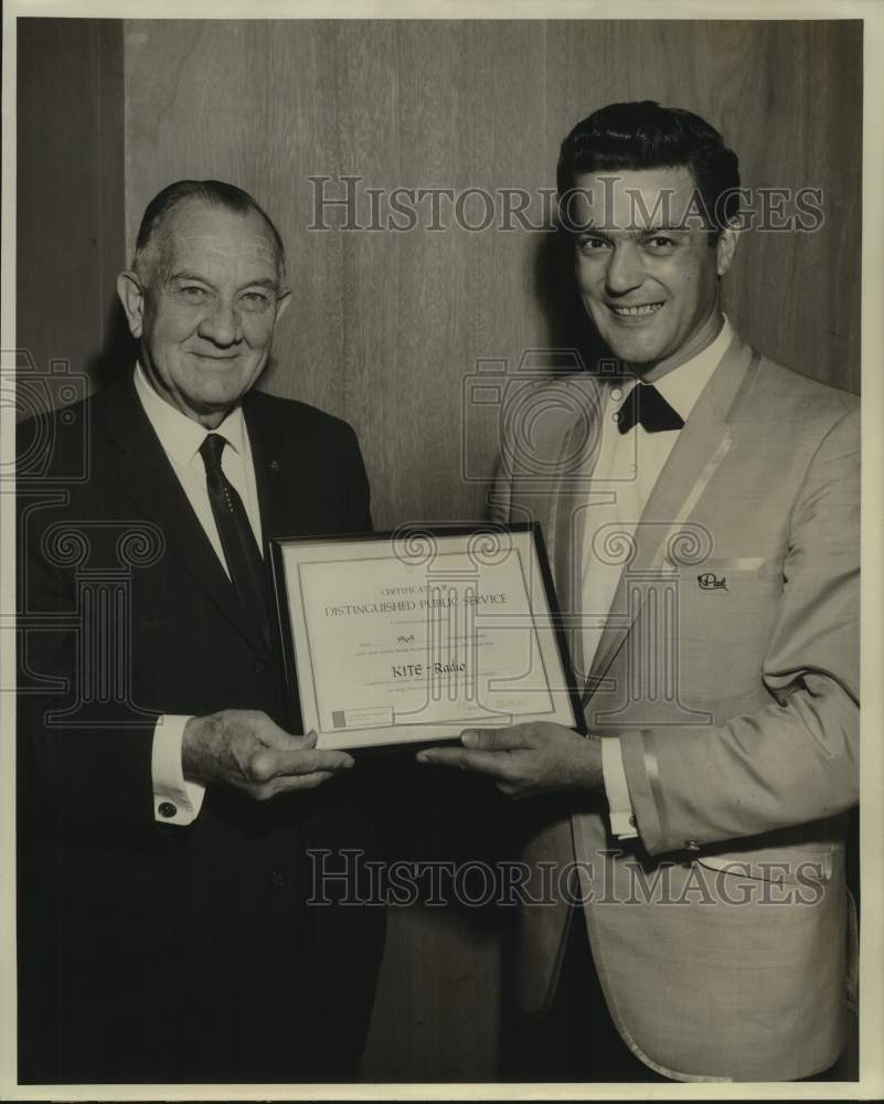 1965 Peter P. Hindelang and Paul Allen at Certificate Award Event - Historic Images