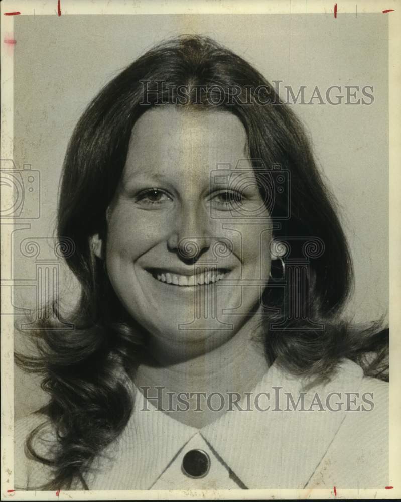 1973 Press Photo Miss Fluffy Garner, Media Manager, Alcom Advertising Agency - Historic Images