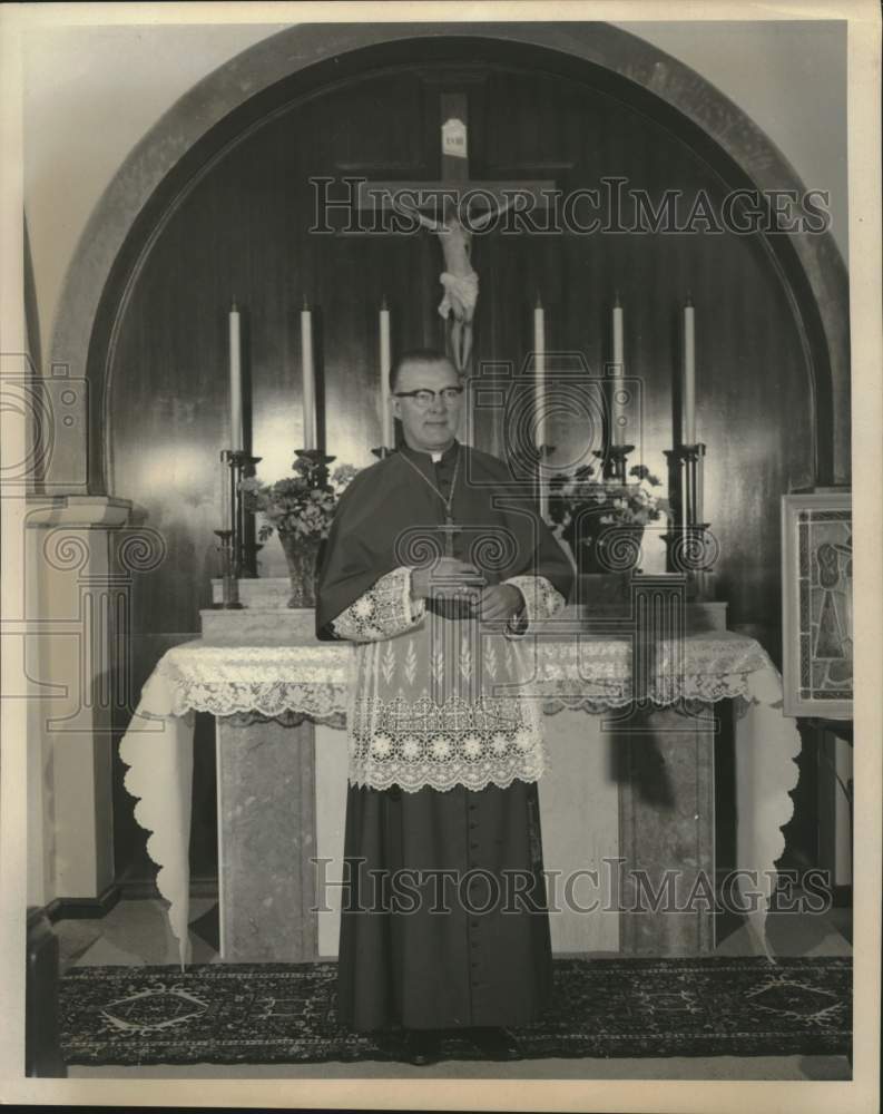 Archbishop Furey in front of alter - Historic Images