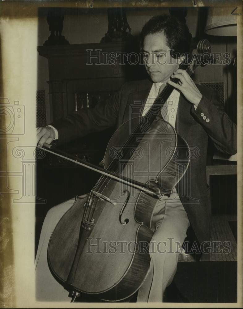 Gilberto Munguia, Cellist at Performance - Historic Images