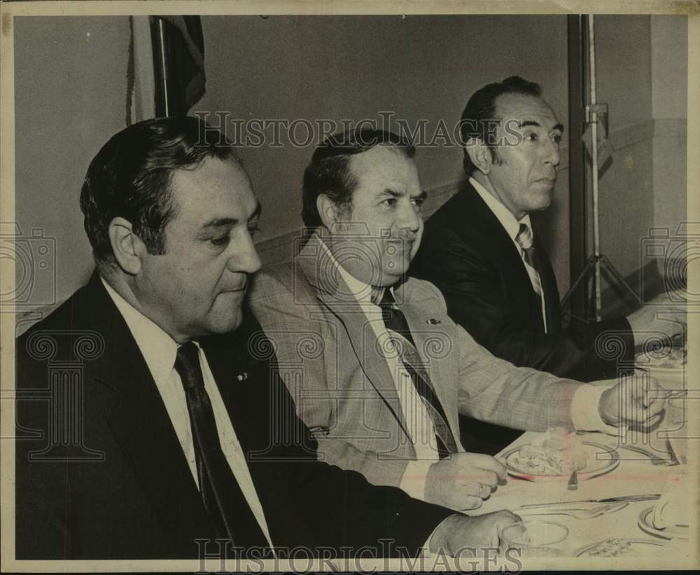 1974 Henry Guerra, Raul Gonzalez Galarza, Herberto Spindola, Texas - Historic Images