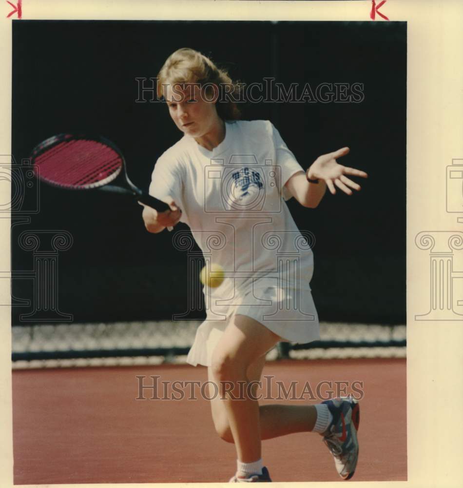 Press Photo Amy Young, Mac Arthur High School Tennis Player - saa18758- Historic Images