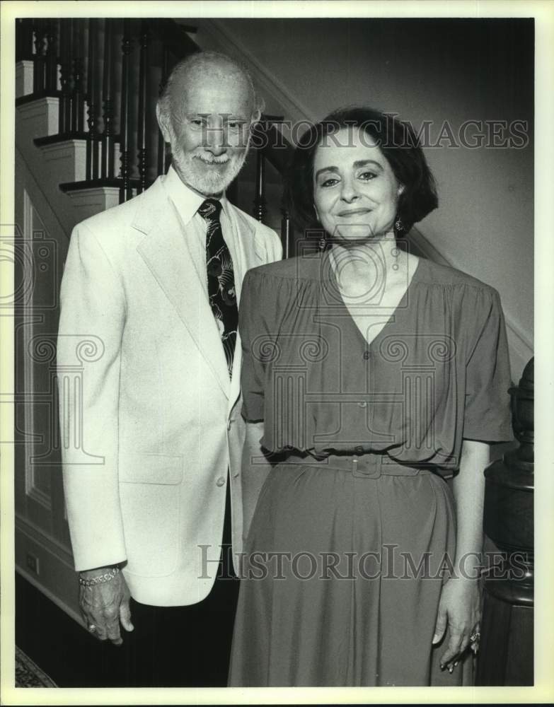 1990 Peter and Sister Reed at Early Music Festival Coffee Concert - Historic Images