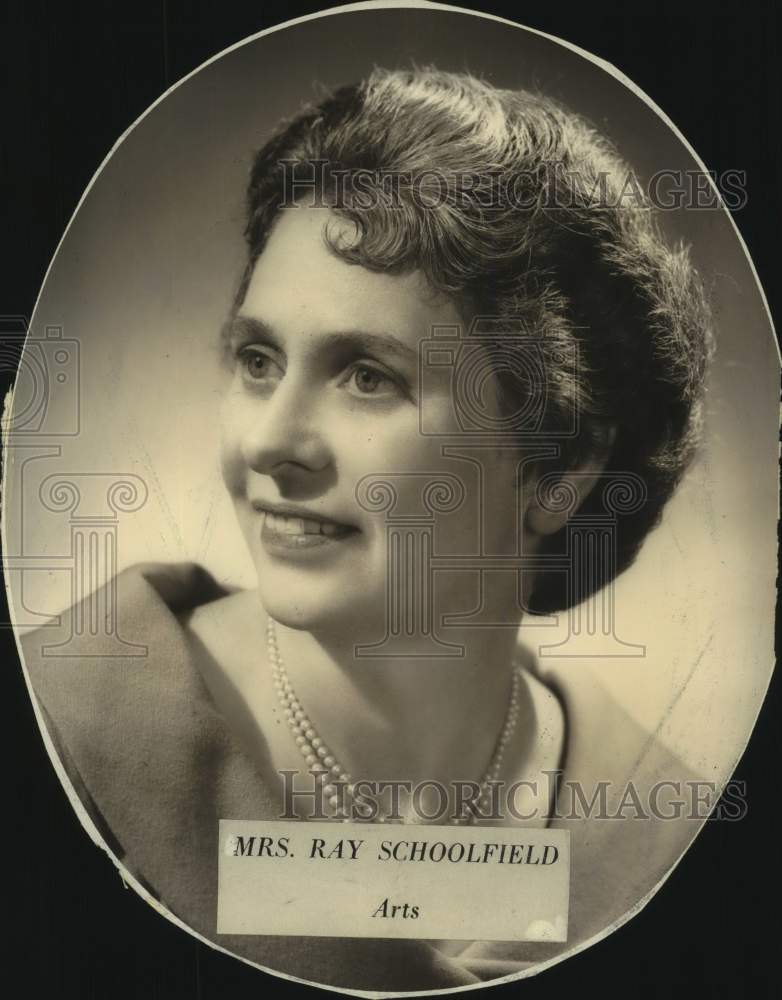 Press Photo Mrs. Ray Schoolfield - Historic Images