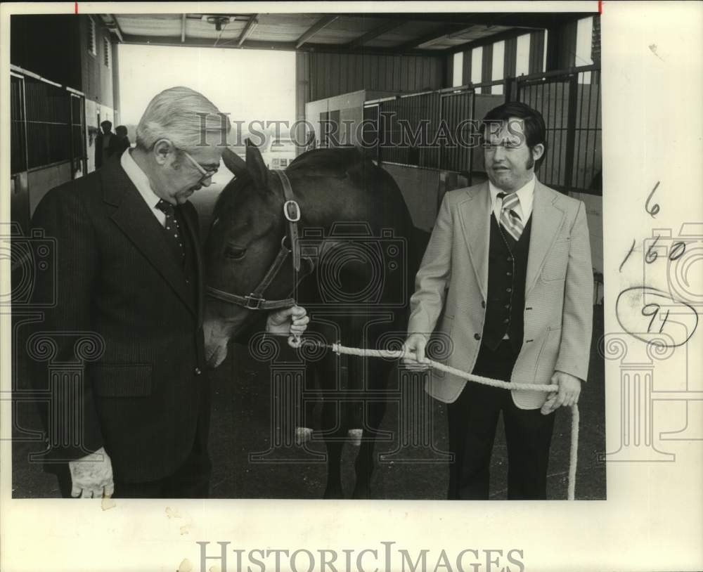 1978 Press Photo Antonio R. Sanchez Sr. and George Sanchez with new philly - Historic Images