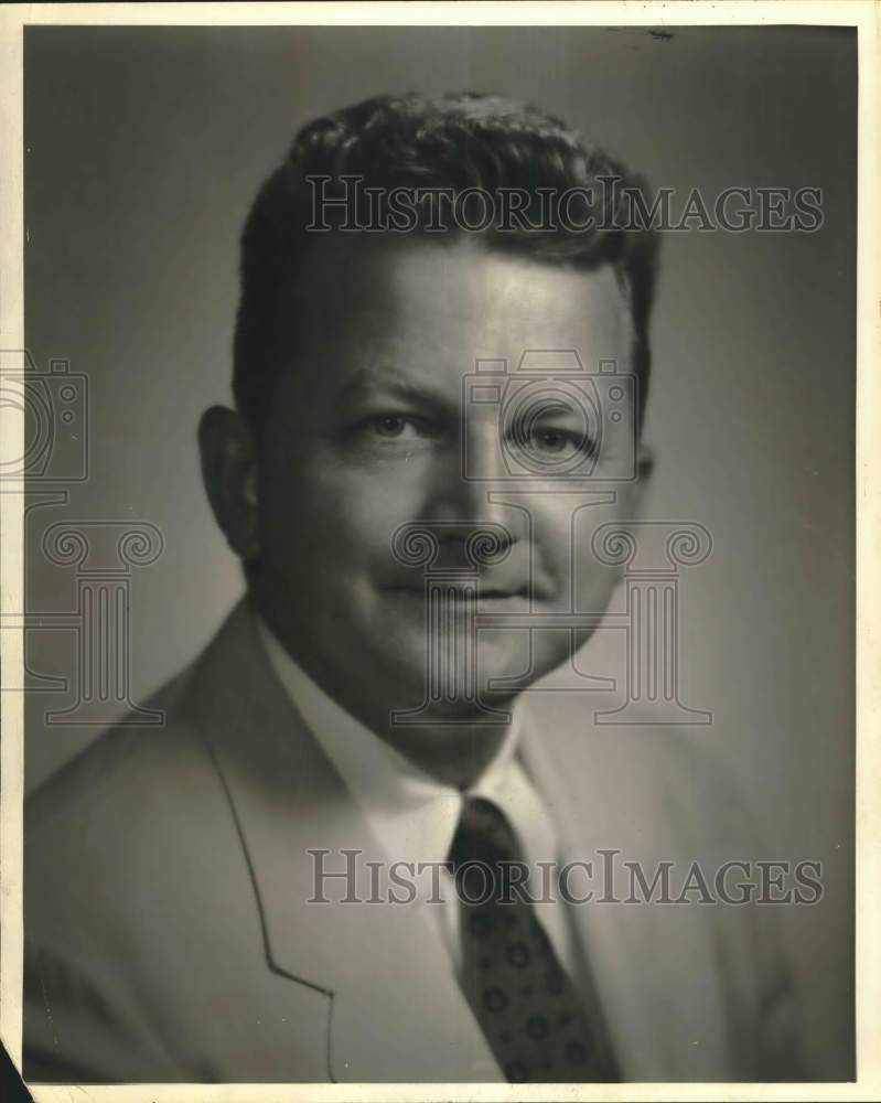 1958 Press Photo Portrait of W. F. (Bud) Rogers, Texas - Historic Images