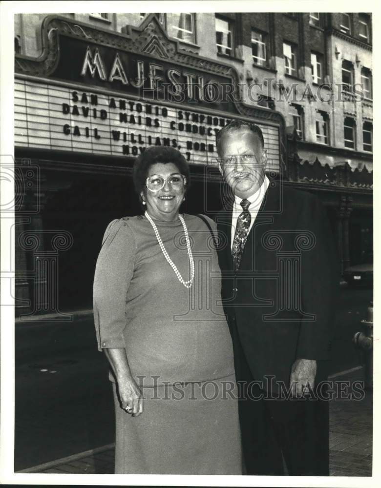 1995 Press Photo Hazel and Jim Wright at Symphony performance, Texas - Historic Images