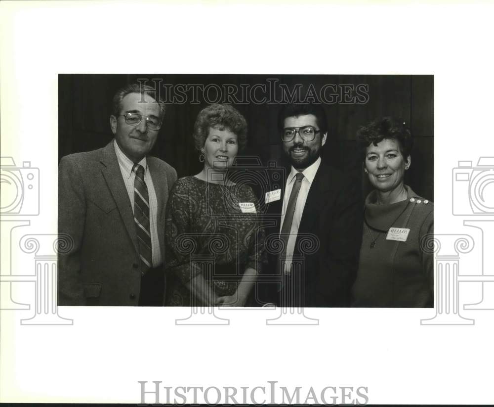 1988 Press Photo San Antonio Library honors supporters at reception, Texas - Historic Images