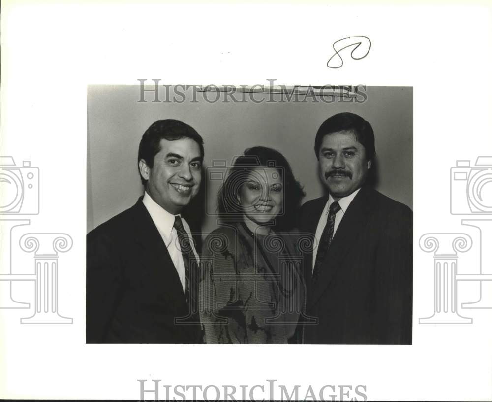 1987 Press Photo Reception at Guadalupe Culture Center guests, Texas - Historic Images