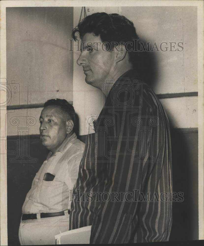 1966 Press Photo Margil Sanchez, earliest union worker, and other gentleman - Historic Images