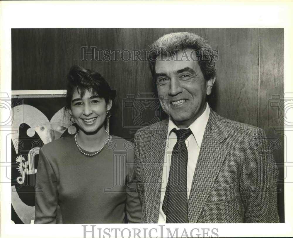 1986 Press Photo Anna Maria Ana Suescun with Paco Sanclemente at ballet, Texas - Historic Images