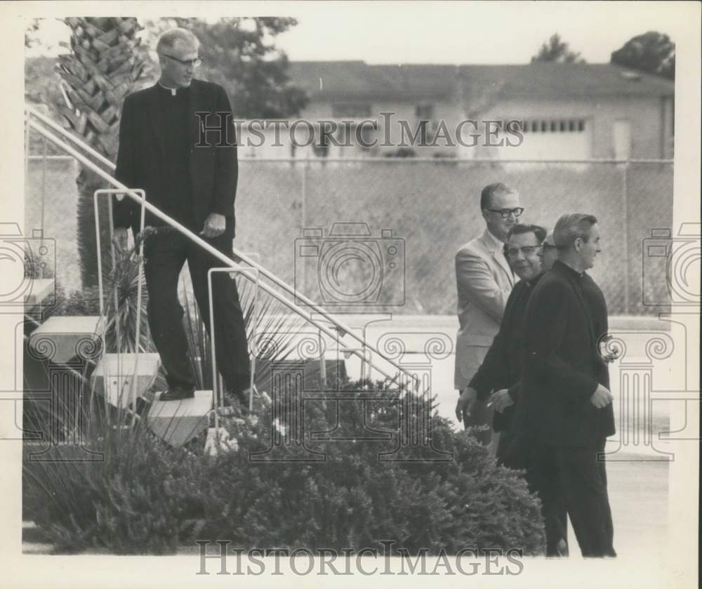 1968 Archbishop Robert Lucey on his way to Archbishops meeting-Historic Images